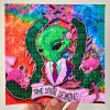 lsd blotter acid art print trippy alien space bugs